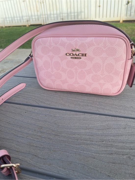 Coach Handbags - Coach Mini Jamie Pink Signature Crossbody